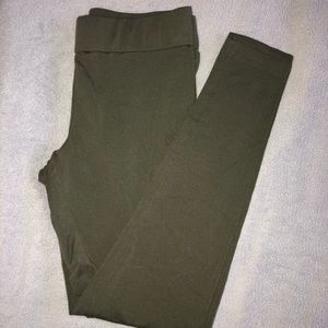 Dark Green Workout Leggings Size S